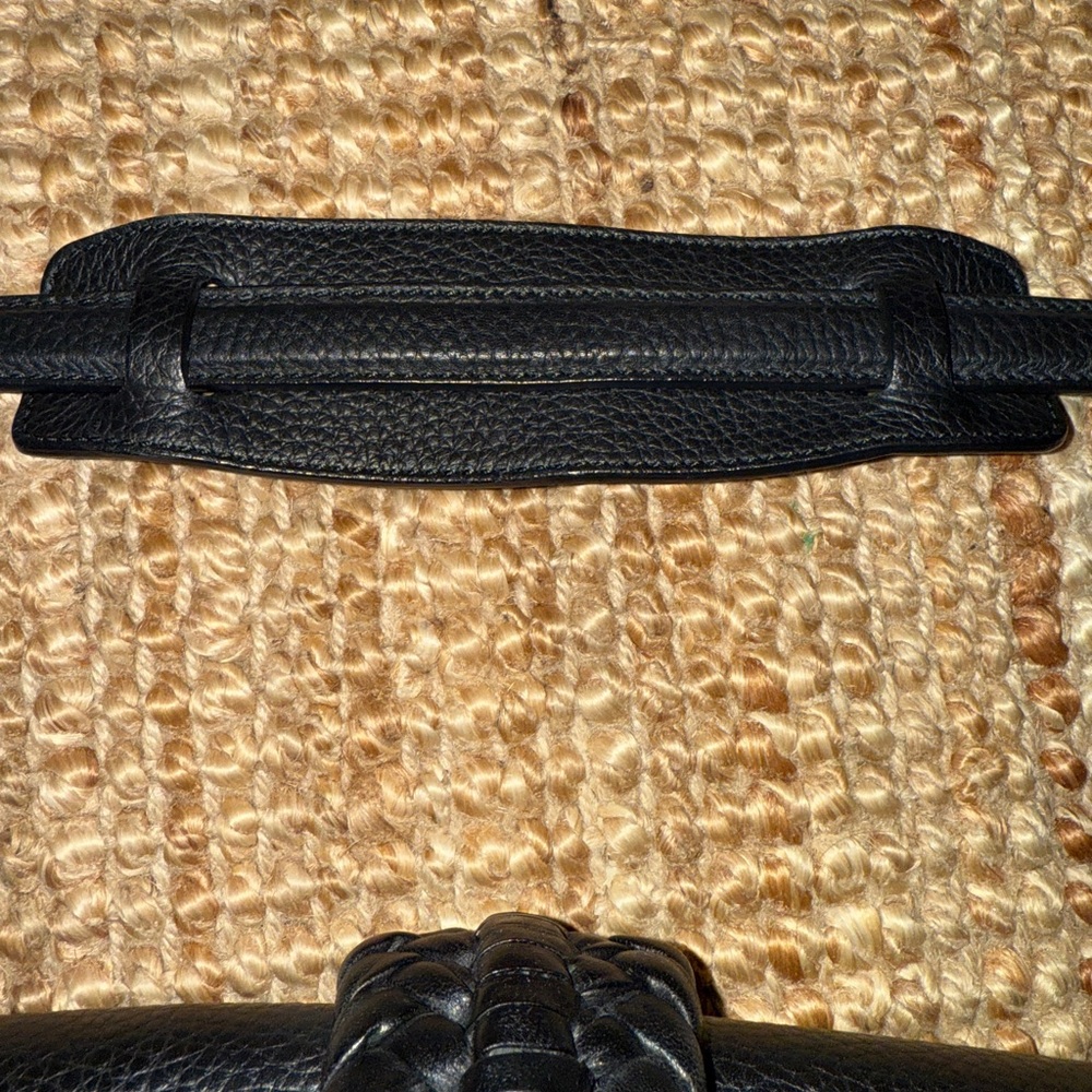 Altuzarra Ghianda Saddle Bag black pebble leather with fringe - Picture 7 of 10